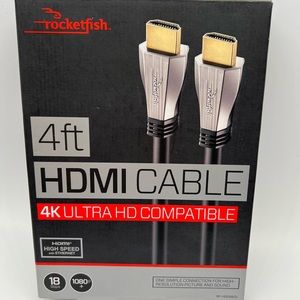 Rocketfish 4 ft HDMI Cable 4k ultra HD and HDR compatible
